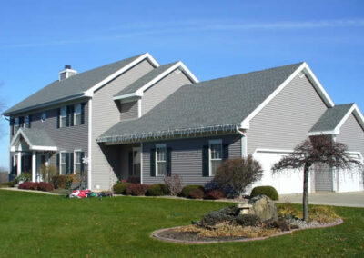 New siding installation